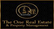 The one real estate and property management logo image The one real estate and property management logo image