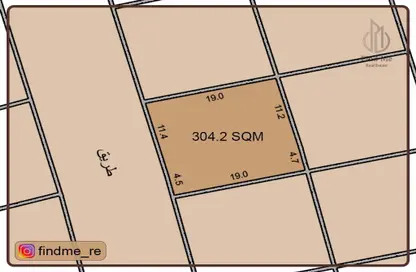 2D Floor Plan image for: Land - Studio for sale in Dilmunia Island - Muharraq Governorate, Image 1