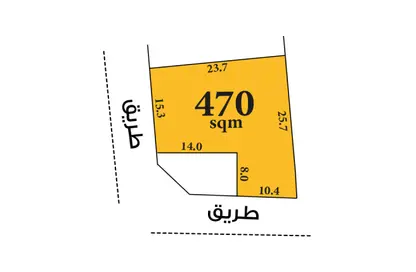 أرض - استوديو للبيع في سترة - المحافظة الوسطى