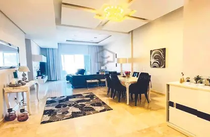 Living / Dining Room image for: Apartment - 3 Bedrooms - 3 Bathrooms for sale in Amwaj Avenue - Amwaj Islands - Muharraq Governorate, Image 1