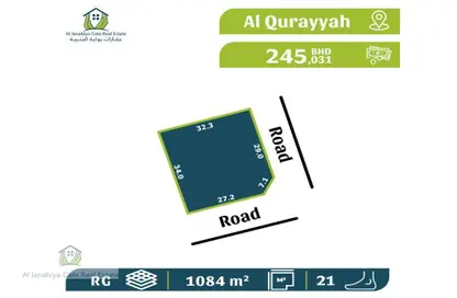 2D Floor Plan image for: Land - Studio for sale in Al Qurayyah - Northern Governorate, Image 1
