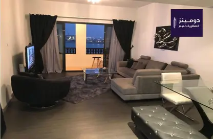 Living Room image for: Apartment - 2 Bedrooms - 4 Bathrooms for rent in Amwaj Avenue - Amwaj Islands - Muharraq Governorate, Image 1