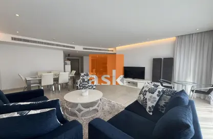 Living / Dining Room image for: Apartment - 2 Bedrooms - 4 Bathrooms for rent in The Lagoon - Amwaj Islands - Muharraq Governorate, Image 1