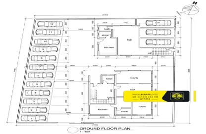 2D Floor Plan image for: Whole Building - Studio for sale in Zinj - Manama - Capital Governorate, Image 1