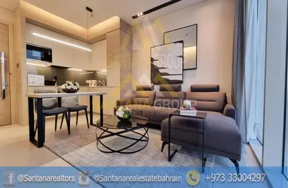 Living / Dining Room image for: Apartment - 1 Bedroom - 1 Bathroom for sale in Al Juffair - Capital Governorate, Image 1