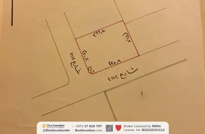 أرض - استوديو للبيع في بوكوارة - الرفاع - المحافظة الجنوبية