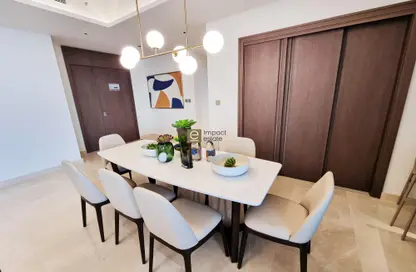 Dining Room image for: Penthouse - 4 Bedrooms - 5 Bathrooms for sale in The Address Residences - Diyar Al Muharraq - Muharraq Governorate, Image 1