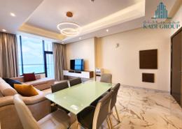 Living / Dining Room image for: Apartment - 1 bedroom - 2 bathrooms for rent in Al Juffair - Capital Governorate, Image 1