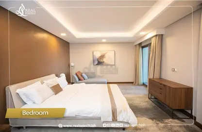 Room / Bedroom image for: Apartment - 1 Bedroom - 2 Bathrooms for rent in Hidd - Muharraq Governorate, Image 1