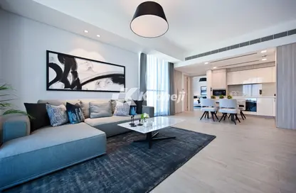 Living / Dining Room image for: Apartment - 1 Bedroom - 2 Bathrooms for rent in The Lagoon - Amwaj Islands - Muharraq Governorate, Image 1