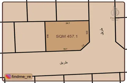 2D Floor Plan image for: Land - Studio for sale in Galali - Muharraq Governorate, Image 1