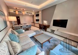 Living Room image for: Apartment - 3 bedrooms - 4 bathrooms for rent in Al Juffair - Capital Governorate, Image 1