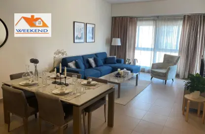 Living / Dining Room image for: Apartment - 2 Bedrooms - 2 Bathrooms for rent in Um Al Hasam - Manama - Capital Governorate, Image 1