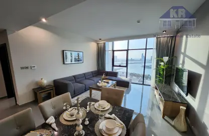 Living / Dining Room image for: Apartment - 2 Bedrooms - 3 Bathrooms for rent in alnaim - Manama - Capital Governorate, Image 1