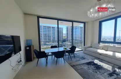 Living / Dining Room image for: Apartment - 3 Bedrooms - 3 Bathrooms for rent in Marassi Boulevard - Diyar Al Muharraq - Muharraq Governorate, Image 1