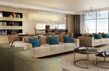 Living Room image for: Apartment - 2 Bedrooms - 3 Bathrooms for sale in Hanging Garden - Dilmunia Island - Muharraq Governorate, Image 1