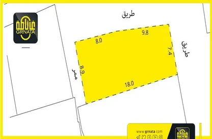 2D Floor Plan image for: Land - Studio for sale in Nabih Saleh - Capital Governorate, Image 1