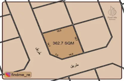 2D Floor Plan image for: Land - Studio for sale in Karzakkan - Northern Governorate, Image 1
