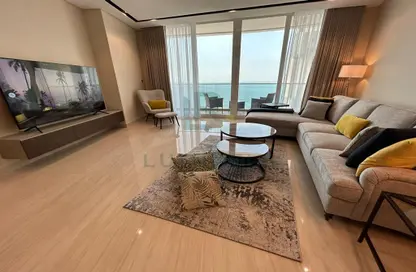 Living Room image for: Apartment - 1 Bedroom - 2 Bathrooms for rent in Water Garden City - Manama - Capital Governorate, Image 1