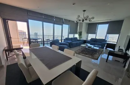 Living / Dining Room image for: Apartment - 3 Bedrooms - 2 Bathrooms for rent in Seef - Capital Governorate, Image 1