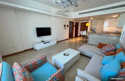 Living Room image for: Apartment - 1 Bedroom - 2 Bathrooms for rent in Essence of Dilmunia - Dilmunia Island - Muharraq Governorate, Image 1