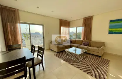 Living / Dining Room image for: Apartment - 2 Bedrooms - 2 Bathrooms for rent in Adliya - Manama - Capital Governorate, Image 1