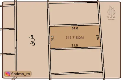 2D Floor Plan image for: Land - Studio for sale in Galali - Muharraq Governorate, Image 1