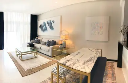 Living / Dining Room image for: Apartment - 2 Bedrooms - 3 Bathrooms for sale in Reef Island - Capital Governorate, Image 1