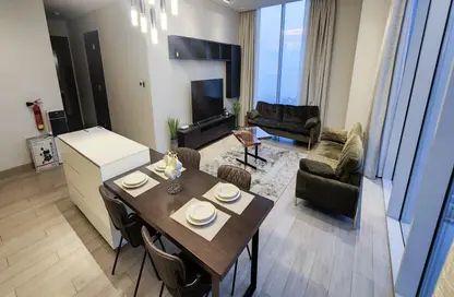Living / Dining Room image for: Apartment - 2 Bedrooms - 2 Bathrooms for sale in Al Juffair - Capital Governorate, Image 1
