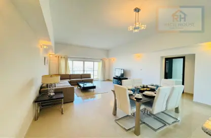 Living / Dining Room image for: Apartment - 2 Bedrooms - 2 Bathrooms for rent in The Lagoon - Amwaj Islands - Muharraq Governorate, Image 1
