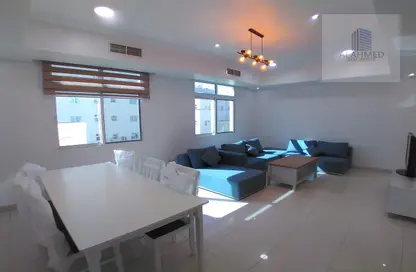 Living / Dining Room image for: Apartment - 2 Bedrooms - 2 Bathrooms for rent in Adliya - Manama - Capital Governorate, Image 1