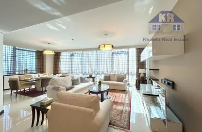 Living / Dining Room image for: Apartment - 3 Bedrooms - 5 Bathrooms for rent in Al Juffair - Capital Governorate, Image 1