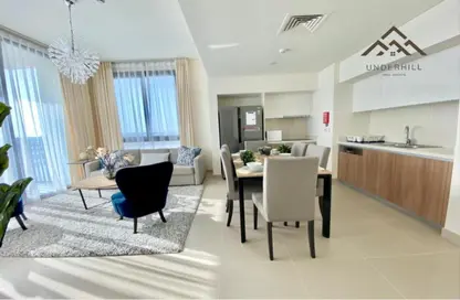 Living / Dining Room image for: Apartment - 2 Bedrooms - 2 Bathrooms for sale in Marassi Boulevard - Diyar Al Muharraq - Muharraq Governorate, Image 1