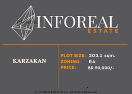 Land for sale in Karzakkan - Northern Governorate