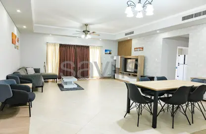 Living / Dining Room image for: Apartment - 3 Bedrooms - 2 Bathrooms for rent in Al Juffair - Capital Governorate, Image 1