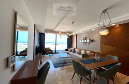 Living / Dining Room image for: Apartment - 2 Bedrooms - 3 Bathrooms for rent in Essence of Dilmunia - Dilmunia Island - Muharraq Governorate, Image 1