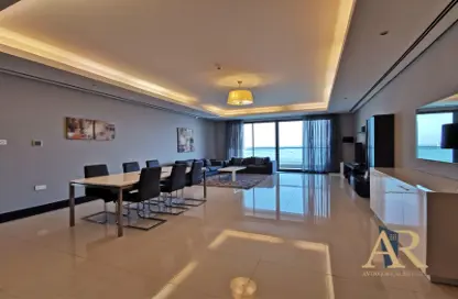 Living / Dining Room image for: Apartment - 2 Bedrooms - 3 Bathrooms for rent in Mahooz - Manama - Capital Governorate, Image 1