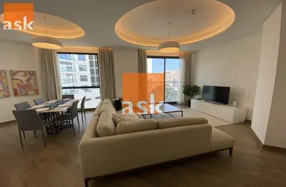 Living / Dining Room image for: Apartment - 2 Bedrooms - 3 Bathrooms for rent in Saraya al Bahar - Amwaj Islands - Muharraq Governorate, Image 1