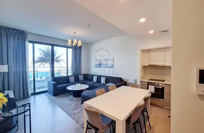 Living / Dining Room image for: Apartment - 2 Bedrooms - 2 Bathrooms for sale in Marassi Shores Residences - Diyar Al Muharraq - Muharraq Governorate, Image 1