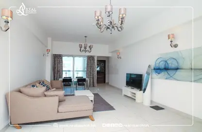 Living Room image for: Apartment - 1 Bedroom - 2 Bathrooms for rent in Al Juffair - Capital Governorate, Image 1