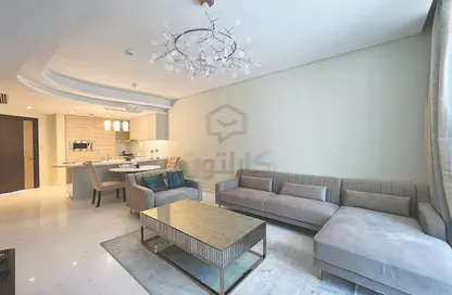 Living / Dining Room image for: Apartment - 1 Bedroom - 1 Bathroom for sale in Bahrain Bay - Capital Governorate, Image 1