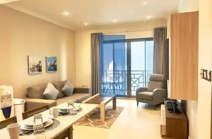 شقة - غرفة نوم - 2 حمامات للايجار في أمواج بيتش فرونت - أمواج - المحرق