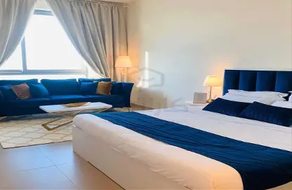 Room / Bedroom image for: Apartment - 1 Bathroom for rent in Marassi Shores Residences - Diyar Al Muharraq - Muharraq Governorate, Image 1