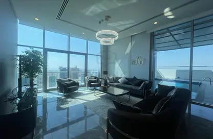 Living Room image for: Penthouse - 2 Bedrooms - 3 Bathrooms for rent in Al Juffair - Capital Governorate, Image 1