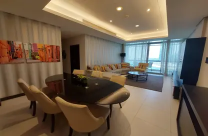 Living / Dining Room image for: Apartment - 3 Bedrooms - 3 Bathrooms for rent in Reef Island - Capital Governorate, Image 1