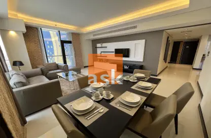 Living / Dining Room image for: Apartment - 3 Bedrooms - 3 Bathrooms for rent in Seef - Capital Governorate, Image 1