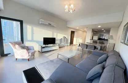 Living / Dining Room image for: Apartment - 2 Bedrooms - 2 Bathrooms for rent in Um Al Hasam - Manama - Capital Governorate, Image 1