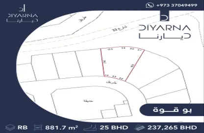 أرض - استوديو للبيع في بو قوة - المحافظة الشمالية