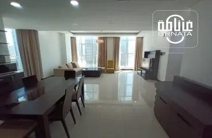 Living / Dining Room image for: Apartment - 3 Bedrooms - 2 Bathrooms for rent in Seef - Capital Governorate, Image 1