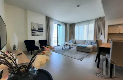 Living / Dining Room image for: Apartment - 2 Bedrooms - 2 Bathrooms for rent in Marassi Shores Residences - Diyar Al Muharraq - Muharraq Governorate, Image 1